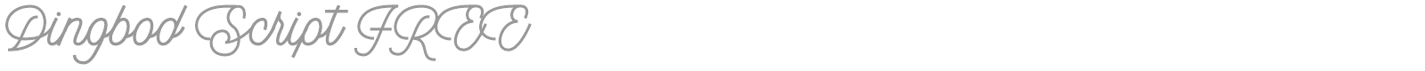 Dingbod Script font preview